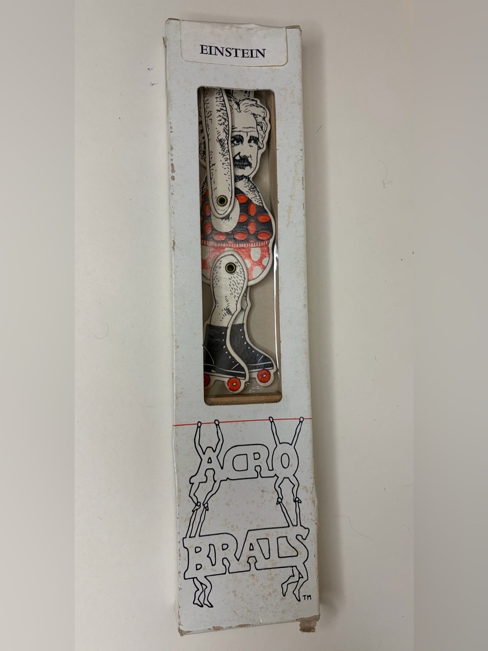 Vintage 1980 Acro Brats Albert Einstein Toy SEALED IN BOX
